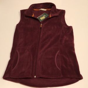 NWT Woolrich cozy fleece vest S small zip